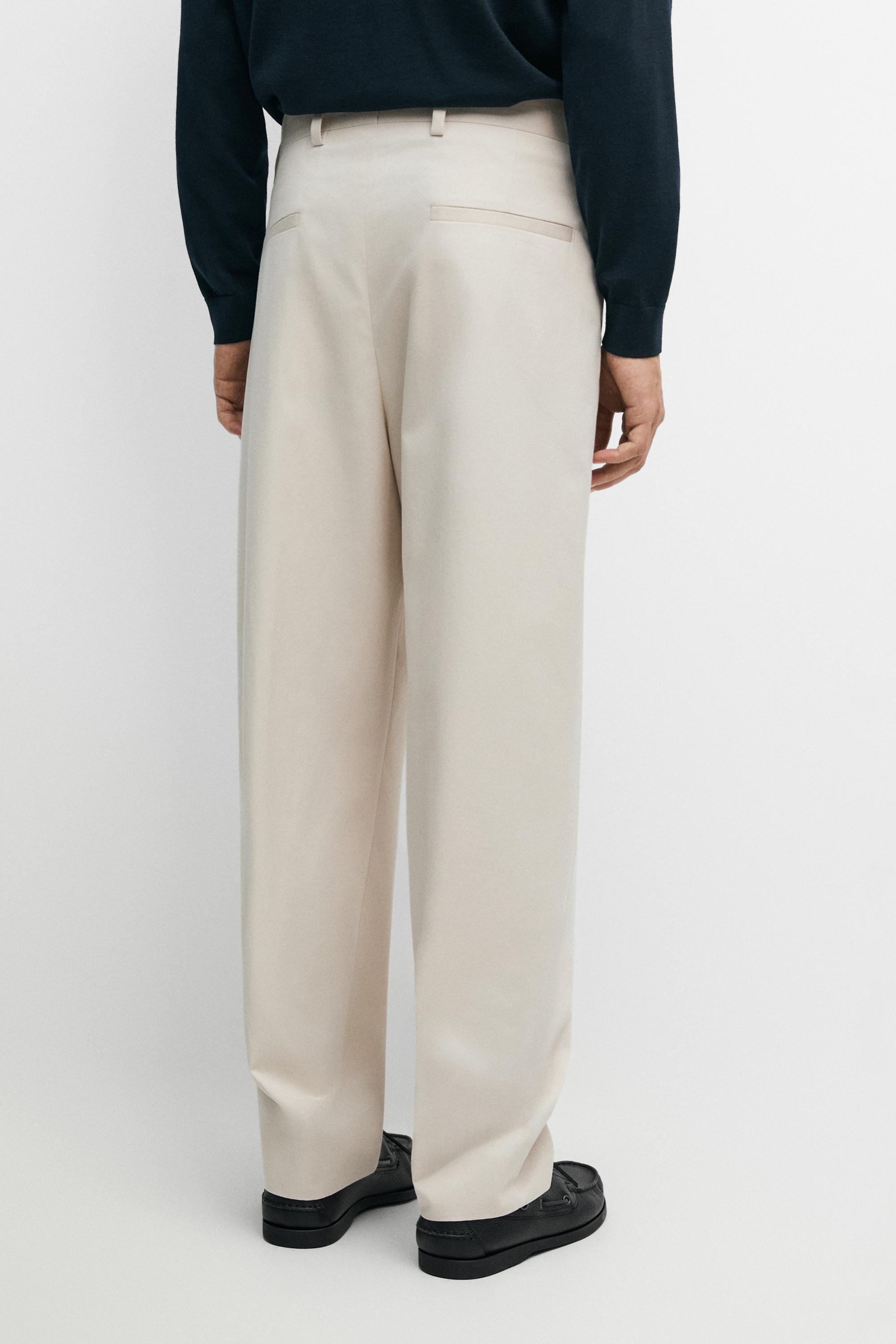 100% cotton darted pants